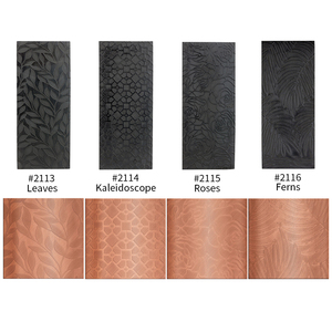 Durston อุปกรณ์รีดลายเครื่องประดับที่มีเอกลักษณ์, เครื่องมือพื้นผิวโลหะ3มม. แผ่นเหล็กหลายดีไซน์แข็งแรงสำหรับโรงรีด - Product Image 5