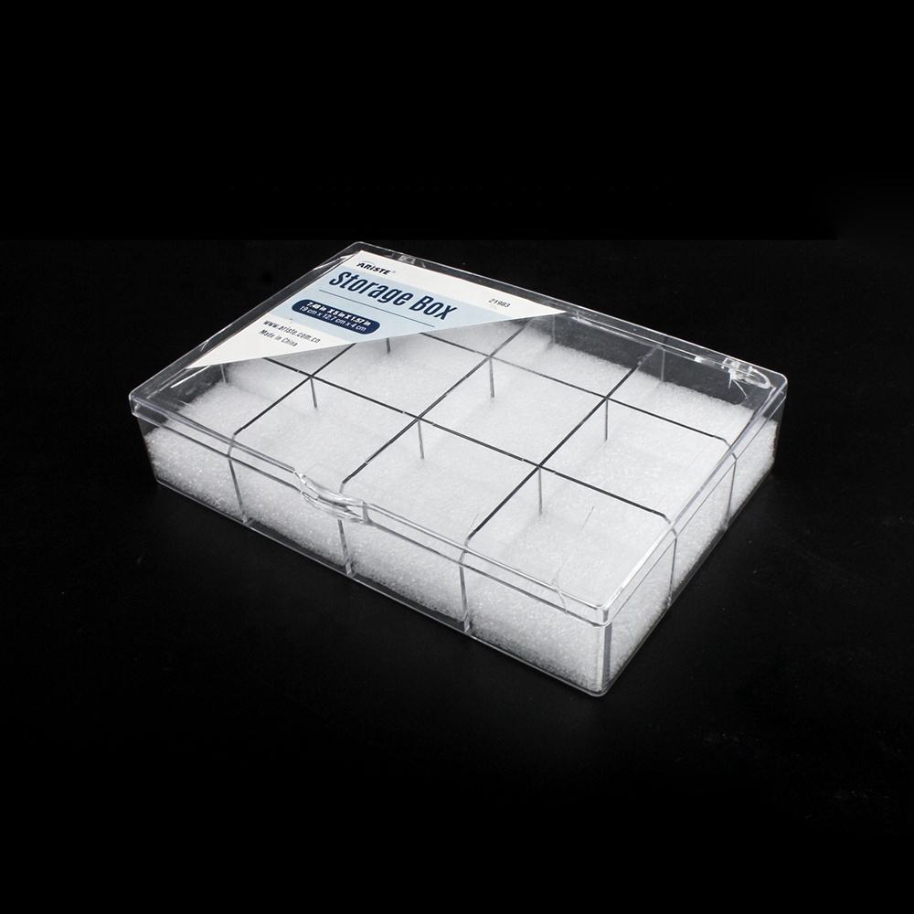 Divided Storage Boxes - Set of 10 Grids Clear Organizer