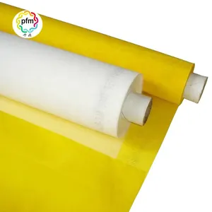 hot sale factory price custom made white yellow color plain 100% polyester wire mesh net screen for silk screen printing cloth