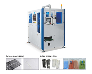 Thực phẩm và đồ uống máy đóng gói túi Hướng dẫn sử dụng tiêm Zip Tie tự động cắt và đóng gói loại - Product Image 5