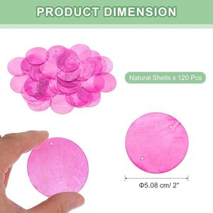 <span class=keywords><strong>100</strong></span> Conectores de Concha de Capiz Rosa Sakura de 50mm/2 Pulgadas, Pulidos y Ecológicos, para Manualidades, Campanas de Viento y Decoración del Hogar - Product Image 3