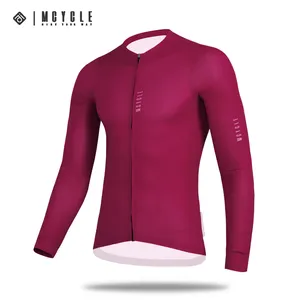 Mcycle - Camisa de ciclismo masculina de manga longa com sensação anti-UV para ciclismo, camisa de ciclismo personalizada para homens, roupa de secagem rápida e anti-UV para bicicleta, ideal para uso em motociclismo