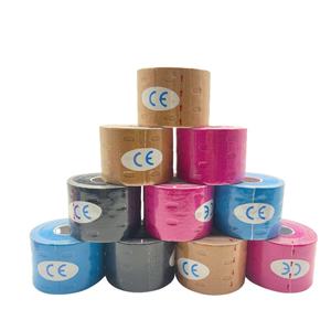 Autocollants élastiques en coton résistant à l'eau Kinesio Muscle Bandages perforés pour la <span class=keywords><strong>poitrine</strong></span> et le sport Largeur 5cm - Product Image 1
