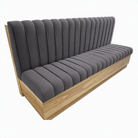 Siège rembourré en velours capitonné avec dossier, banquette pour hôtel, restaurant, café, possibilité de personnalisation