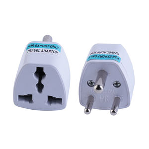 Adaptador de Corriente de Enchufe <span class=keywords><strong>a</strong></span> Enchufe Pequeño para Sudáfrica/<span class=keywords><strong>India</strong></span>/<span class=keywords><strong>Nepal</strong></span>, 250V 10A - Product Image 1