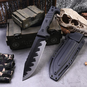 Cuchillo Bowie ML M8 de Hoja Recta para Bricolaje, Camping y Actividades al Aire Libre, con Mango de Plástico y Acero Inoxidable, Grosor de 3.9mm, Corte OEM - Product Image 1