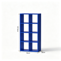 Armoire de rangement en acier multicolore - Support de rangement et d'exposition pour jouets en métal - Convient aux chambres à coucher et aux salles d'étude