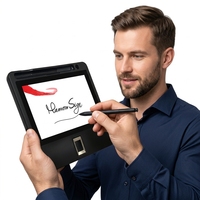 Tablette électronique de signature TFT LCD 7 pouces avec lecteur d'empreintes digitales pour la logistique et la gestion d'entrepôt