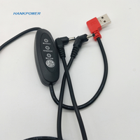 Câble de commutation USB à double cc 35135 à Angle droit, câble d'alimentation à trois vitesses 2 en 1 cc 3.5x1.35mm vers USB