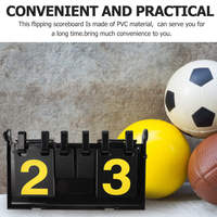 Tableau d'affichage sportif à 4 chiffres-Numéro mécanique Badminton Basketball Tennis de table Scorer | Équipement de compétition et d'entraînement
