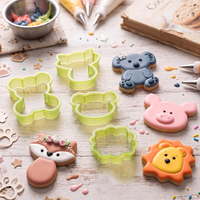 Moule à biscuits en plastique pour pâte à modeler, emporte-pièces pour pâte à modeler, ensemble d'emporte-pièces pour glaçage royal pour la décoration de biscuits pour enfants