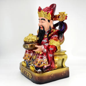 Résine peinte dieu de la richesse déesse de la fortune offres ménagères salon bureau magasin ouverture Wen Zai dieu de la richesse Statue - Product Image 4