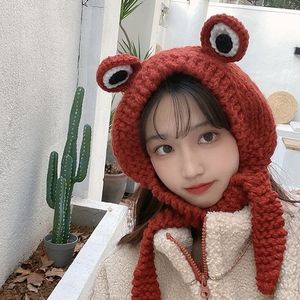 <span class=keywords><strong>Bonnet</strong></span> <span class=keywords><strong>grenouille</strong></span> moelleux pour femmes hiver câble tricoté oreillette tricot <span class=keywords><strong>grenouille</strong></span> bandeau casquettes Slouchy chaud bonnets pour voyage - Product Image 4