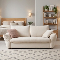 Modernes Cloud Modulares Verstellbares Ecksofa L-förmiges Wohnzimmer Schlafsofa mit Stauraum