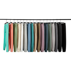 Pantalon de survêtement de luxe pour hommes, en polaire épaisse vierge, style jogger, coton et polyester coupés et cousus - Product Image 2