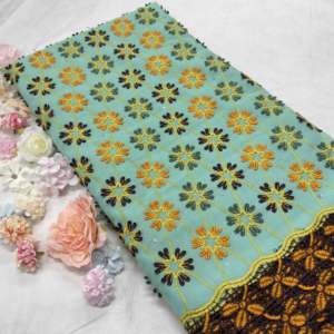 新作アフリカレース<span class=keywords><strong>2025</strong></span>コットンレース刺繍レース<span class=keywords><strong>Lace</strong></span> LaceLafayaコットンラインストーン付きセネガル女性ドレス素材 - Product Image 1