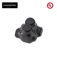   Connecteurs de câblage électriques isolés à raccordement en série Mti-Tap, 1 port, entrée simple face, pour fils de calibre 6AWG-250 Kcmil 600V