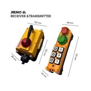 Control Remoto Industrial por Radio con Potenciómetro para Camiones con Escalera y Agricultura Inteligente, AC/DC, Sistema JEICO JREMO 6L Hecho en Corea - Product Image 5