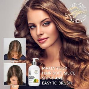 مكيف نمو الشعر بماء الأرز مع تعزيز حجم البيوتين تكييف عميق لامع لعلاج الشعر المجعد الجاف - Product Image 6