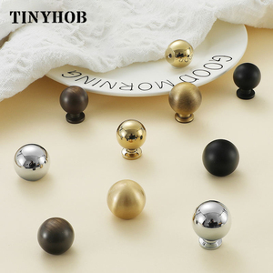 Customization Nordic Simple Brass Ball Single Hole <strong>Knob</strong> Small <strong>Knob</strong> <strong>for</strong> <strong>Dresser</strong> Drawer Round <strong>Knob</strong> DC-1331 - Product Image 2