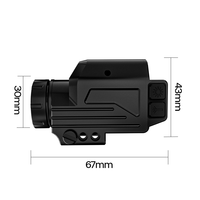 Batterie rechargeable compacte intégrée combo de visée laser rouge tactique avec combo de visée laser à lumière led de chasse