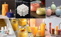Flocon de colorant de savon de bougie multicolore naturel blanc violet foncé pour la fabrication de bougies artisanales
