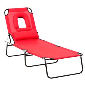 เตียงพับปรับเอนได้สำหรับตั้งแคมป์ เตียงนอนกลางแจ้ง เตียงสนาม - Product Image 5