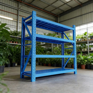 热销低价中型金属货架批发价钢制储物架适用于车库和仓库使用 - Product Image 1