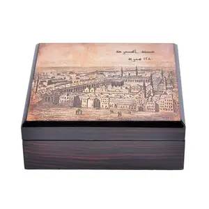 Scatola di imballaggio di legno della scatola di imballaggio della data del cioccolato di Ramadan di legno di stile dell'arabia saudita di KSA handmade