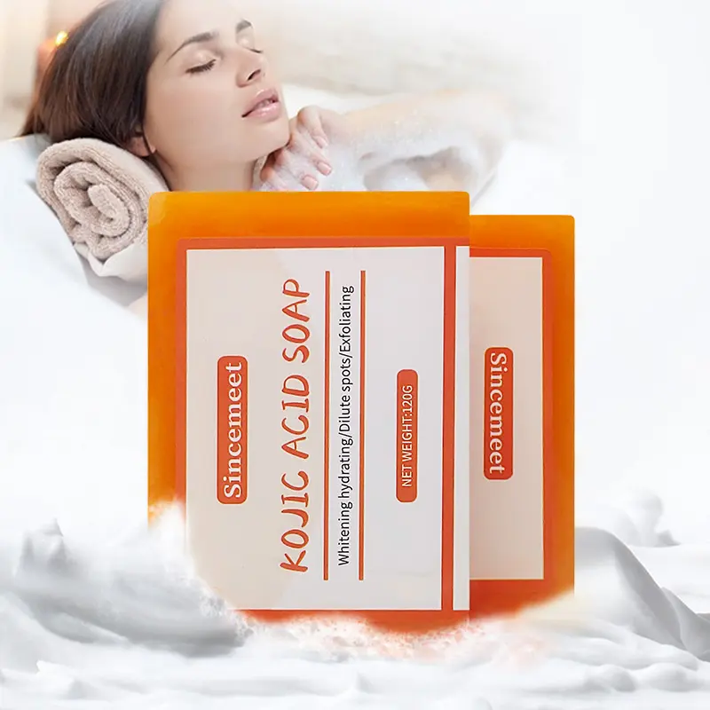 Kojic สบู่กรด Kojic 120กรัมทำมือของแท้เพื่อผิวขาว