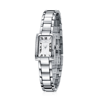 Montre analogique à quartz MIYOTA pour femme en acier inoxydable 316L, carrée, tendance, résistante à l'eau 3BAR, fermoir papillon, moderne et élégante