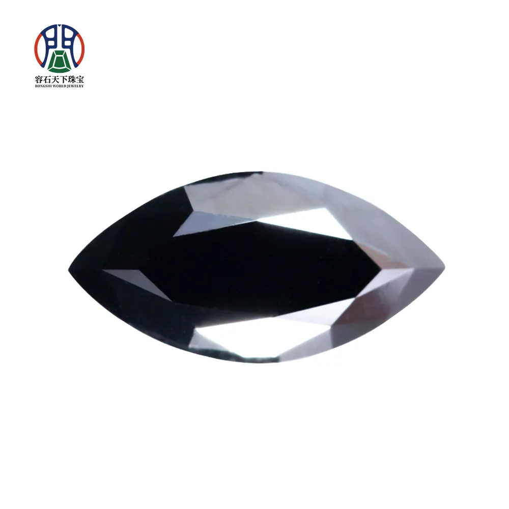 Оптовая продажа, Муассанит, свободный высококачественный маркиз, черный Муассанит vvs1 2x4 мм-7x14 мм для изготовления ювелирных ожерелий