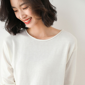 Brand New Womens Sweaters Bottoms <strong>Ladys</strong> Women Sweater <strong>Thin</strong> Long-Sleeved O-Neck V-Neck Wool Woman Sweaters Knit Pullover <strong>Jumper</strong> - Product Image 4