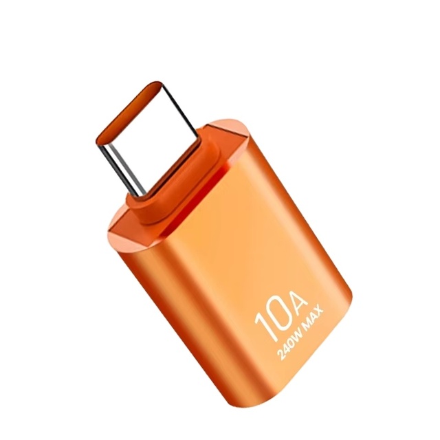 240w otg adapter high charging speed type c otg female-male usb-c convertor adapter 10a adapter