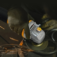Meuleuse d'angle électrique industrielle 100 mm (4 pouces) 220 V 50 Hz, mini-meuleuse avec disque de meulage amovible, 12000 tr/min, puissance de coupe et de meulage