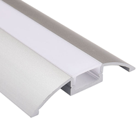 Profilé en aluminium LED encastré pour cloison sèche, pour éclairage linéaire et décoration intérieure