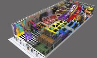 Parc de trampolines interactif tout-en-un pour intérieur, grand format, pour parents et enfants, équipement de parc d'attractions personnalisable, fabricant