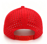 Gepersonaliseerde baseballcaps met geborduurd logo, geprinte 3D-borduursels, 6 panelen, groothandel, promotioneel, waterdicht, rode baseballcaps