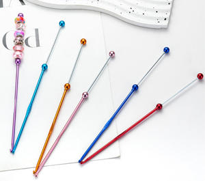 6-Màu Beadable Móc Móc & Nhôm Kim Đan Set Với Tiêu Điểm Hạt Cho DIY Handmade Đan Thủ Công Mỹ Nghệ - Product Image 6