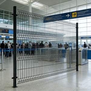 Panneau de clôture incurvé 3D pour les écoles et les installations sportives, garde les zones sécurisées tout en assurant la visibilité et la circulation de l'air - Product Image 2