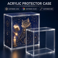 Étui de protection en acrylique résistant à la chaleur, protecteur d'écran en cristal de haute qualité pour l'affichage de souvenirs signés