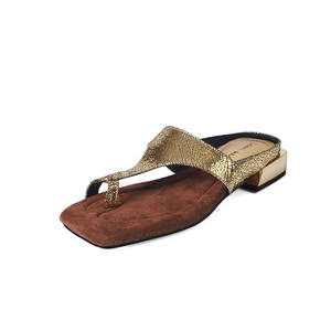 Sandalias Planas de Una Pieza Estilo Francés con Punta Abierta, Lazos y Antideslizantes, Elegantes y Sencillas para Mujer - Product Image 1