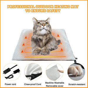 Geerduo Pet Gravity Pressure Sensing Heated Plegable Warm Cat Dog Bed Shelter Tent House con almohadilla de calefacción extraíble para mascotas