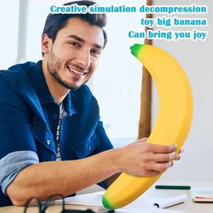 Big Mac Banana Pinch Simulation Soft Rubber Banana Sensory Stress Relief Toy Release Trick Gift Pinch Fun - Product Image 3