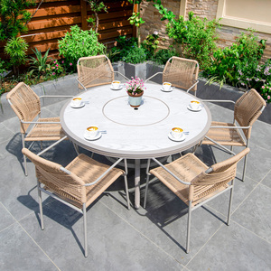 Hiện Đại 8 Người Lớn BBQ Bảng Sân Ban Công Đồ Nội Thất Patio Vườn Đúc Nhôm Hàn Quốc BBQ Ngoài Trời Nướng Bảng - Product Image 2