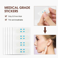 Kit de 40 bandes invisibles pour lifting du visage en V, autocollants de lifting facial instantané, patchs anti-rides imperméables, vente en gros OEM