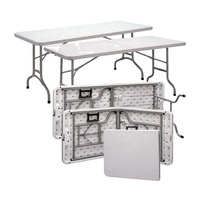 Ensemble table et chaises pliantes Lumio, design moderne, stable, durable, écologique, en plastique, avec pieds en métal et plateau en ardoise, pour intérieur/extérieur