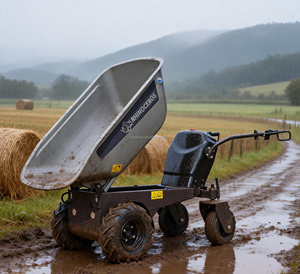 Carretilla Eléctrica Mini Rhinoceros KS450E, Volquete Autocargable, Cargador Compacto para Construcción, Jardinería y Bricolaje - Product Image 4