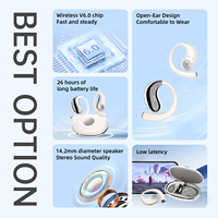 Trulyway 2026 para Auriculares Deportivos Intrauditivos Inalámbricos Verdaderos de 6.0 Pulgadas con Indicador LED, Chipset JL, Resistencia al Agua IPX-4 y Baja Latencia
