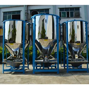 Vertical Plastic Mixer Vertical Resin Plastic Particle Screw Mixer Raw Material Plastic Pellets Mixing Silo